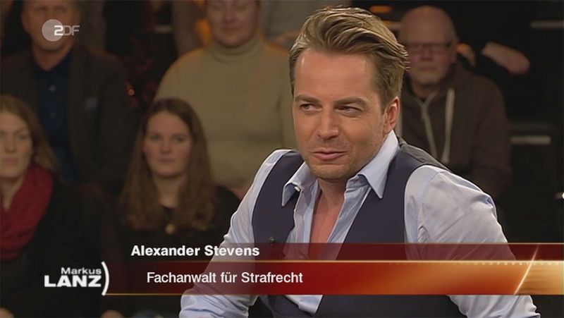 Alexander Stevens bei Markus Lanz - Stevens & Partner - Strafrecht München